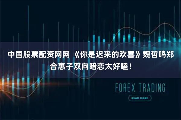 中国股票配资网网 《你是迟来的欢喜》魏哲鸣郑合惠子双向暗恋太好嗑!